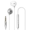Baseus fülhallgató, Encok H06, lateral-in-ear, mini jack, vezetékes, ezüst