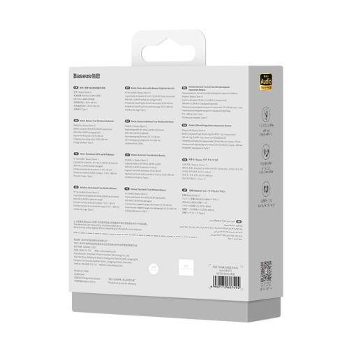 Baseus Storm 3 TWS fülhallgató, ANC, fekete