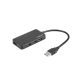 NATEC USB 3.0 HUB MOTH 4 PORTOS FEKETE