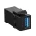 Logilink USB 3.0 keystone csatlakozó, A/F-USB-A/F, fekete (NK0015B)