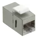 Logilink Cat.6 Keystone Inline csatlakozó, STP, 14,6 mm széles, fém