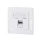 Logilink Keystone előlap 1 modulhoz, német típusú, fehér