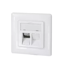   Logilink Keystone előlap 2 modulhoz, német típusú, fehér (NK4054)