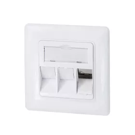   Logilink Keystone előlap 3 modulhoz, német típusú, fehér