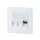 Logilink Keystone előlap 3 modulhoz, német típusú, fehér