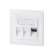 Logilink Keystone előlap 3 modulhoz, német típusú, fehér