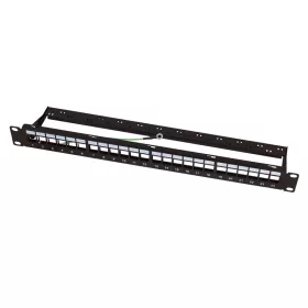   Logilink Keystone Panel 1U, 24 portos, árnyékolt, gazdaságos, fekete (NK4074)