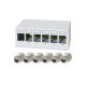 Logilink 6 portos patchpanel 6 db Cat.6A Keystone modullal