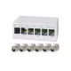 Logilink 6 portos patchpanel 6 db Cat.6A Keystone modullal