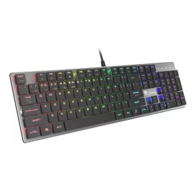   Genesis Thor 420 RGB mechanikus slim Gamer billentyuzet, US kiosztás Blue switch