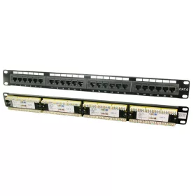   LogiLink patch panel 1U 19" 24 port UTP CAT6 fekete (NP0004)