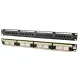 LogiLink patch panel 1U 19" 24 port UTP CAT6 fekete (NP0004)