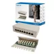 LogiLink Patch Panel 8 Port CAT6 árnyékolt szürke (NP0016A)