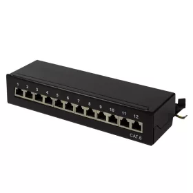   Logilink Cat.6 Patch Panel 12 port, árnyékolt, asztali, fekete