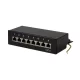 Logilink Cat.6 Patch Panel 8 portos árnyékolt, asztali, fekete (NP0017B)