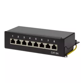   LogiLink Patch Panel 8 Port STP CAT6a árnyékolt fekete (NP0018B)
