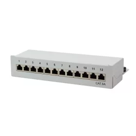   LogiLink Patch Panel 12 Port STP CAT6a árnyékolt szürke (NP0019)