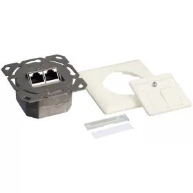   Logilink Cat.6 fali aljzat 2 x RJ45, árnyékolt, fehér (NP0023)