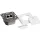 Fali hálózati csatlakozó doboz, CAT6 Ral 9003, LogiLink NP0039