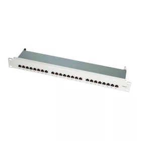   LogiLink Patch Panel 1U 19" 24 Port STP CAT6 árnyékolt szürke (NP0040A)
