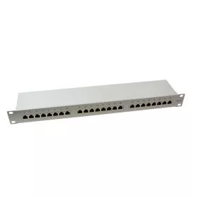   Logilink Cat.6 Patch Panel 24-port 19" STP, szürke, EconLinie, (NP0053)
