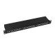Logilink Cat.6 patch panel 24-port 19" STP, fekete, EconLinie