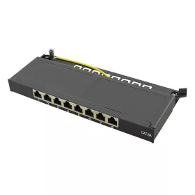   Logilink Cat.6A patch panel 8-port mini asztali, árnyékolt, fekete