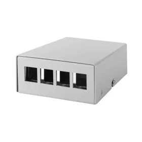   Logilink konszolidációs pontdoboz 4-port, asztali/fali/sínre szerelheto, szürke (NP0092)