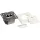 Logilink Cat.6A fali aljzat UP+AP 2xRJ45 STP, tiszta fehér, jelzőfehér (NP0124)