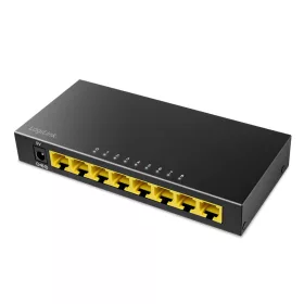   Logilink 8 portos Gigabit asztali hálózati kapcsoló, fém ház, fekete