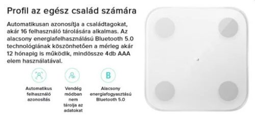 XIAOMI MI BODY COMPOSITION SCALE 2 OKOSMÉRLEG