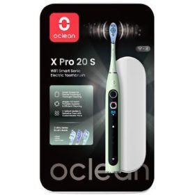   Oclean X Pro 20 S Green elektromos fogkefe Szett okos kijelzővel