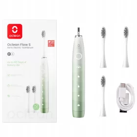 Oclean Flow S elektromos fogkefe zöld +2db fej (OCL557336)