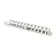 Logilink 19"-os kábelcsatorna/rendező, fedett, 1U, szürke (ORCC01G)