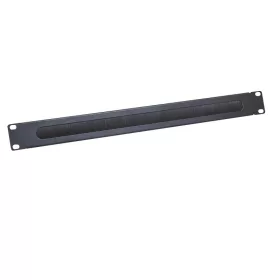  Logilink 19"-os kábelbevezető panel kefével 1U, fekete