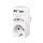 LogiLink Socket adapter, 1x CEE7/16 + 1x CEE7/3 + 2x USB-A (PA0276)