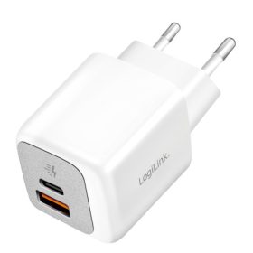  Logilink Kettős USB töltőkészlet (20 db), 1x USB-C (PD), 1x USB-A, 20 W, fehér (PA0320SB)