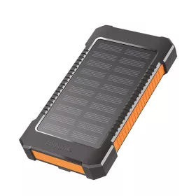   Logilink Napelemes akkumulátor 6000 mAh, vaku, 2x USB-A, 1x USB-C, fekete-narancs (PA0321)