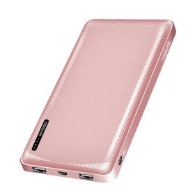   Logilink Power bank 10.000 mAh, 2x USB-A, USB-C, gyorstöltéssel, rózsaszín arany