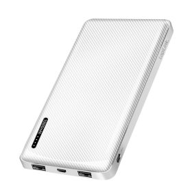   Logilink Power bank 10 000 mAh, 2x USB-A, USB-C, gyorstöltéssel, fehér