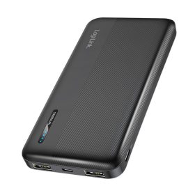   Logilink Powerbank 10 000 mAh, 2x USB-A, USB-C, gyorstöltés funkcióval, fekete