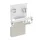 Logilink Perforált irodai tárolórendszer sínekkel, 55,7   17,2   74,5 cm, 26 kg-ig, fehér