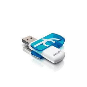   Pen Drive 16GB Philips Vivid USB 2.0 fehér-kék  (FM16FD05B/10)