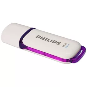   Pen Drive 64GB Philips Snow Edition USB 3.0 fehér-lila  (FM64FD75B / PH668213 / PH635985)