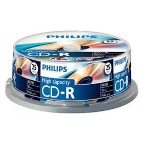 Philips CD-R 80'/700MB lemez hengeres 25db/cs