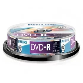 Philips DVD-R 4.7GB 16X DVD lemez hengeres 10db/cs