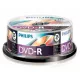 Philips DVD-R 4.7GB 16X DVD lemez hengeres 25db/cs