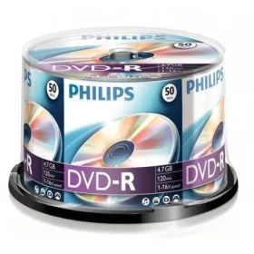 Philips DVD-R 4.7GB 16X DVD lemez hengeres 50db/cs