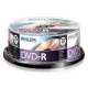 Philips DVD-R 4.7GB 16X nyomtatható DVD lemez hengeres 25db/cs
