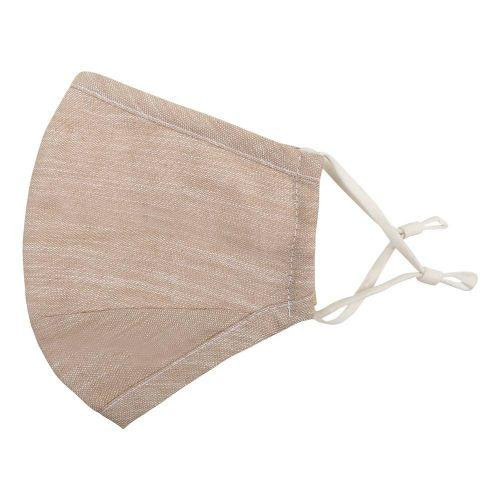 PureMe Reusable / Adjustable Mask Linen 2 pcs N95 filters inside the package Beige
